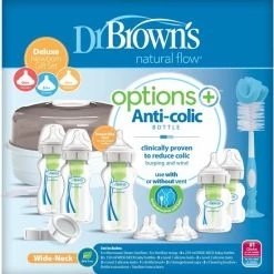 Dr. Brown's Options+ Anti-colic Brede Hals Newborn Gift Set AC167-GBX -Baby's Only 550x555 7