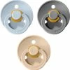BIBS Fopspeen - Maat 2 (6-18 Maanden) - 3 Stuks - Baby Blue, Vanilla En Smoke