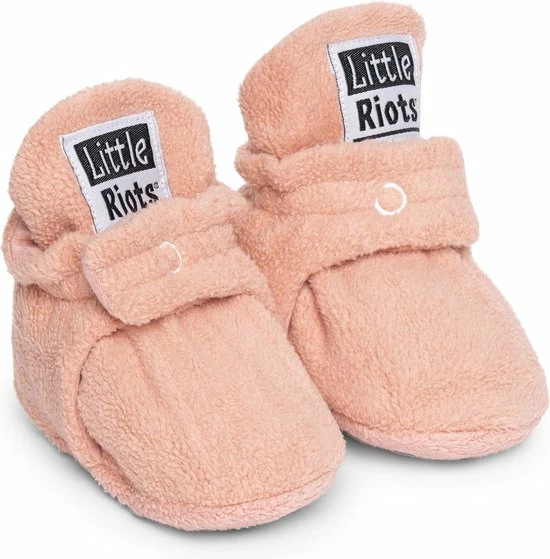 Little Riots - Babyslofjes - Antislip - Fleece Stepper - Oud Roze - Slofjes Voor Je Baby, Dreumes En Peuter Voor Jongens En Meisjes - 6-12 Maanden (11,5cm) - Schoenmaat 18-19 2 Little Riots - Babyslofjes - Antislip - Fleece Stepper - Oud Roze - Slofjes Voor Je Baby, Dreumes En Peuter Voor Jongens En Meisjes - 6-12 Maanden (11,5cm) - Schoenmaat 18-19 - Afbeelding 2