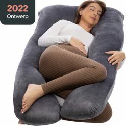 Rustige Nacht Zwangerschapskussen XXL - Zijslaapkussen - Body Pillow - Lichaamskussen - Extra Stevige Vulling - Luxe Fleece