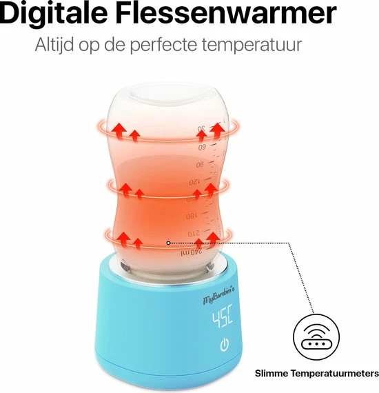 MyBambini's Bottle Warmer Pro™ - Draagbare Baby Flessenwarmer Voor Onderweg - Blauw - Geschikt Voor AVENT Philips, Chicco & Dodie 5 MyBambini's Bottle Warmer Pro™ - Draagbare Baby Flessenwarmer Voor Onderweg - Blauw - Geschikt Voor AVENT Philips, Chicco & Dodie - Afbeelding 5