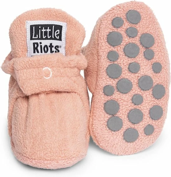 Little Riots - Babyslofjes - Antislip - Fleece Stepper - Oud Roze - Slofjes Voor Je Baby, Dreumes En Peuter Voor Jongens En Meisjes - 6-12 Maanden (11,5cm) - Schoenmaat 18-19 1 Little Riots - Babyslofjes - Antislip - Fleece Stepper - Oud Roze - Slofjes Voor Je Baby, Dreumes En Peuter Voor Jongens En Meisjes - 6-12 Maanden (11,5cm) - Schoenmaat 18-19