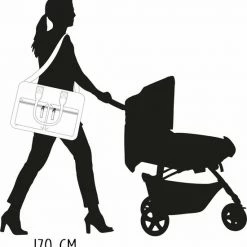 Kidzroom Vision Of Love Luiertas - Zwart - Verschoonmatje - Verstelbare Schouderband -Baby's Only 550x576 3