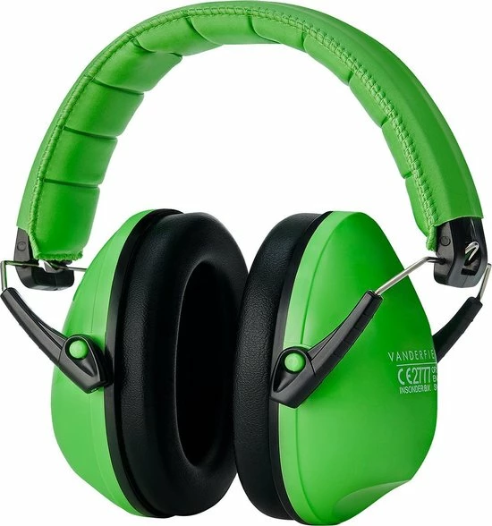 Vanderfields Gehoorbescherming Kind - Gehoorbeschermers Oorkappen Kinderen - 27dB - 3-16 Jaar - Groen - V-Zilla 1 Vanderfields Gehoorbescherming Kind - Gehoorbeschermers Oorkappen Kinderen - 27dB - 3-16 Jaar - Groen - V-Zilla