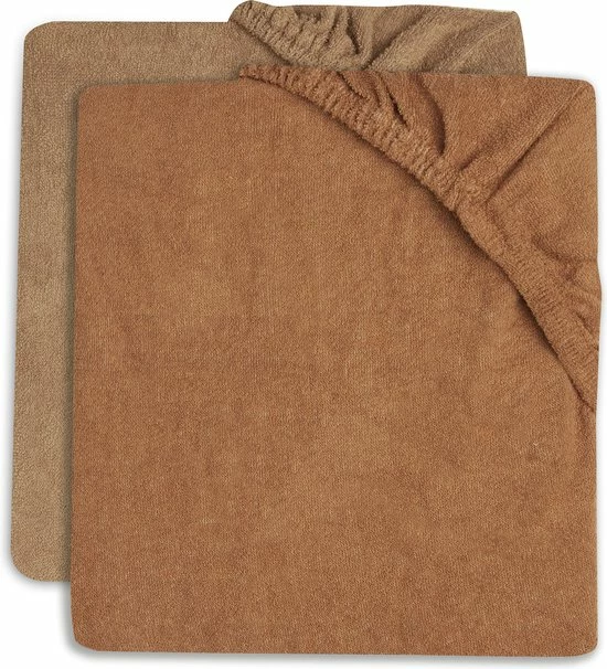 Jollein Aankleedkussenhoes Badstof 50x70cm - Caramel/Biscuit - 2 Stuks 1 Jollein Aankleedkussenhoes Badstof 50x70cm - Caramel/Biscuit - 2 Stuks