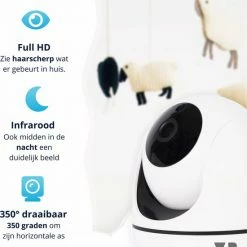 V.P. Babyfoon Met Camera En App - Infrarood - Bewegingssensor - Huisdiercamera - Hondencamera - Beveiligingscamera - Wifi -Baby's Only 550x615 2