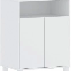 Cabino Babykamer Fresno- Babybed & Commode & Kledingkast - Verstelbare Bodem - Wit -Baby's Only 550x617