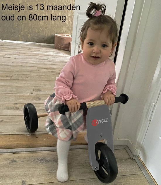 2Cycle 2 In 1 Loopfiets/Driewieler - Hout - Jongens En Meisjes - 1 Jaar - Speelgoed - Grijs 11 2Cycle 2 In 1 Loopfiets/Driewieler - Hout - Jongens En Meisjes - 1 Jaar - Speelgoed - Grijs - Afbeelding 11