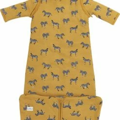 Meyco Baby Slaapzak 4 Seizoenen Zebra Animal - Honey Gold -Baby's Only 550x637 2