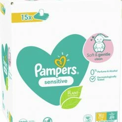 Pampers Sensitive Billendoekjes - 1200 Doekjes -Baby's Only 550x645 1