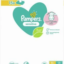Pampers Sensitive Billendoekjes - 1200 Doekjes -Baby's Only 550x647 1