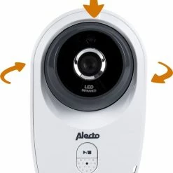 Alecto DVM-143 - Babyfoon Met Camera - Temperatuurweergave - Wit -Baby's Only 550x650 1