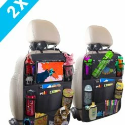 Home For Us Autostoel Organizer Met Tablet Houder - Set Van 2 - Beschermhoes Voor Kinderen - Beschermer Achterkant - Universeel