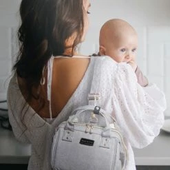 Rose & Ollie Kleine Kolftas Handtas Model Grijs - Koeltas Moedermelk -Baby's Only 550x660 11