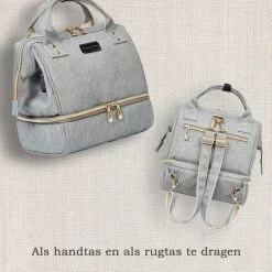 Rose & Ollie Kleine Kolftas Handtas Model Grijs - Koeltas Moedermelk -Baby's Only 550x660 12