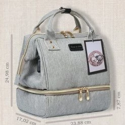 Rose & Ollie Kleine Kolftas Handtas Model Grijs - Koeltas Moedermelk -Baby's Only 550x660 8