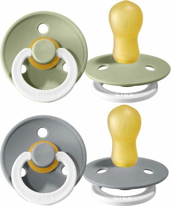 BiBS - Colour Collection - Stage 3 Fopspeen - 18+ Maanden - 2 Stuks - Sage Glow / Cloud Glow 7 BiBS - Colour Collection - Stage 3 Fopspeen - 18+ Maanden - 2 Stuks - Sage Glow / Cloud Glow - Afbeelding 7