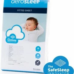 AeroSleep® Hoeslaken - Bed - 120 X 60 Cm - Wit -Baby's Only 550x666 2