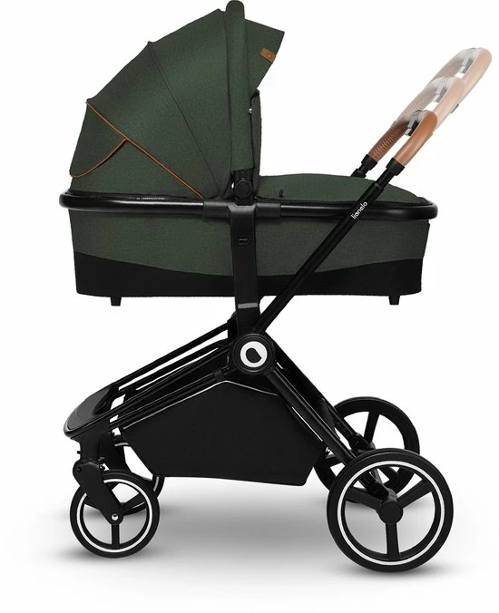 Lionelo Mika 3in1 - Kinderwagen - De Stoel Kan Zowel Naar Voor Als Naar Achter - Vesrtelbare Rugleuning - Waterdichte Dak XXL Met UPF 50+ Filter 7 Lionelo Mika 3in1 - Kinderwagen - De Stoel Kan Zowel Naar Voor Als Naar Achter - Vesrtelbare Rugleuning - Waterdichte Dak XXL Met UPF 50+ Filter - Afbeelding 7