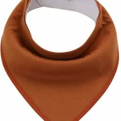 MINIIYOU 6 Stuks Bandana Slabbetjes Met Fleece Laag - Bruin Geel Grijs -Baby's Only 550x692 2