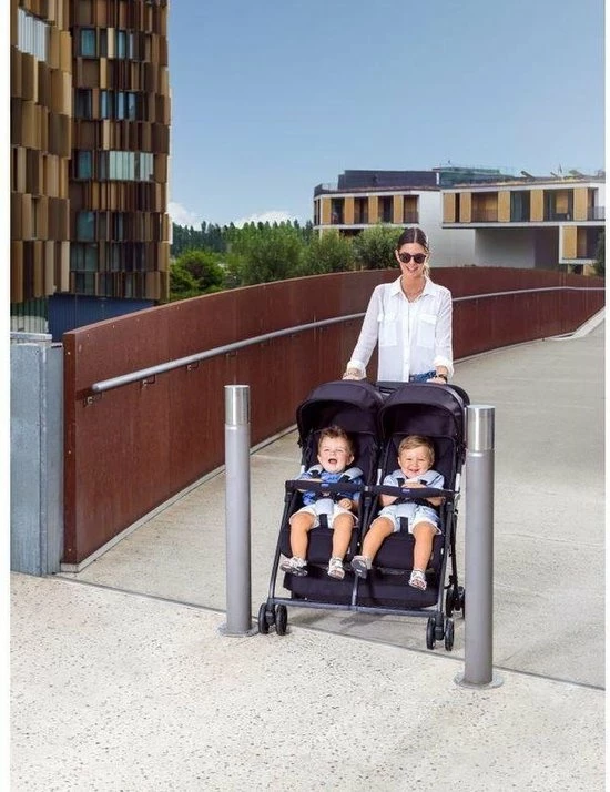 Chicco Ohlala Twin Buggy - Black Night 2 Chicco Ohlala Twin Buggy - Black Night - Afbeelding 2