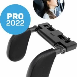 Vulpes Goods® Hoofdsteun Auto - Autokussen - Hoofdsteun Auto Kinderen & Volwassenen - Kledinghanger, Telefoonhouder & Luchtverfrisser Opties - Verstelbaar - Memory Foam - PRO Versie