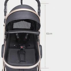 Hoobi? Hoobi Luxe Kinderwagen 3 In 1 - Buggy - Kinderwagen Met Stoel En Wieg Wandelwagen - Hoge Kwaliteit Zwart 20 Hoobi? Hoobi Luxe Kinderwagen 3 In 1 - Buggy - Kinderwagen Met Stoel En Wieg Wandelwagen - Hoge Kwaliteit Zwart -Baby's Only 550x720 1