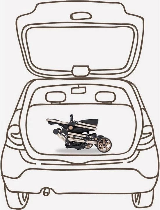 Hoobi? Hoobi Luxe Kinderwagen 3 In 1 - Buggy - Kinderwagen Met Stoel En Wieg Wandelwagen - Hoge Kwaliteit Zwart 12 Hoobi? Hoobi Luxe Kinderwagen 3 In 1 - Buggy - Kinderwagen Met Stoel En Wieg Wandelwagen - Hoge Kwaliteit Zwart - Afbeelding 12