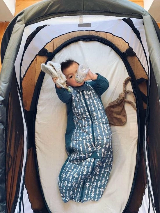 Deryan Peuterbox Campingbedje - Babybox - Silver 18 Deryan Peuterbox Campingbedje - Babybox - Silver - Afbeelding 18