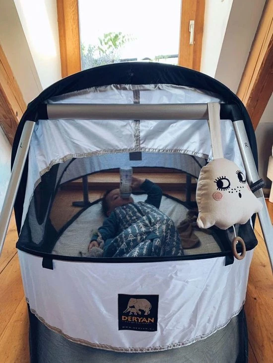 Deryan Peuterbox Campingbedje - Babybox - Silver 17 Deryan Peuterbox Campingbedje - Babybox - Silver - Afbeelding 17