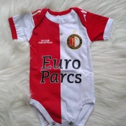 Merkloos New Limited Edition Feyenoord Soccer Romper Home Jersey 100% Cotton | Size S | Maat 56/62/68
