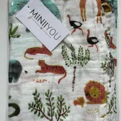 MINIIYOU Hydrofiele Doek XL - 120x120 Cm - Safari Dieren -Baby's Only 550x733 19