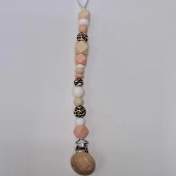 Merkloos Speenkoord Spenenketting Silicone Luipaardkraal En Oud Rose Bijtkralen -Baby's Only 550x733 30
