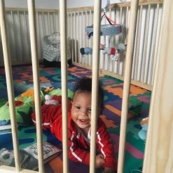 Ladanas INKLAPBARE Grondbox - Baby Boxen - Playpen Baby Omtrek 7,2m - ONGELAKT Grenenhout - Kinderbox Modulair (8-delig) -Baby's Only 550x733 39