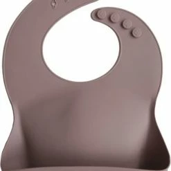 Mushie Siliconen Baby Slabbetje Met Opvangbakje |Cambridge Blue | BPA Ftalaatvrij| Afwasbaar -Baby's Only 550x737 1