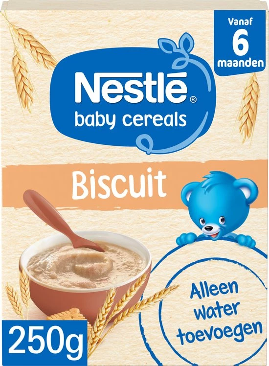 Nestl? Nestl Ontbijtpapje Biscuit - Baby Pap - Vanaf 6 Maanden - 9 Stuks - Totaal 45 Porties 2 Nestl? Nestl Ontbijtpapje Biscuit - Baby Pap - Vanaf 6 Maanden - 9 Stuks - Totaal 45 Porties - Afbeelding 2