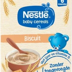 Nestl? Nestl Ontbijtpapje Biscuit - Baby Pap - Vanaf 6 Maanden - 9 Stuks - Totaal 45 Porties