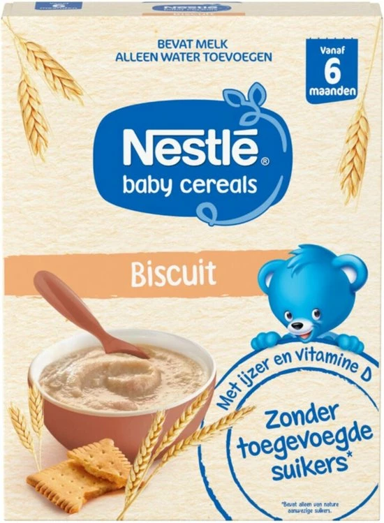 Nestl? Nestl Ontbijtpapje Biscuit - Baby Pap - Vanaf 6 Maanden - 9 Stuks - Totaal 45 Porties 1 Nestl? Nestl Ontbijtpapje Biscuit - Baby Pap - Vanaf 6 Maanden - 9 Stuks - Totaal 45 Porties