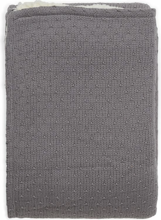 Jollein Baby Deken Wieg 75x100cm Teddy Bliss Knit - Storm Grey 20 Jollein Baby Deken Wieg 75x100cm Teddy Bliss Knit - Storm Grey - Afbeelding 20