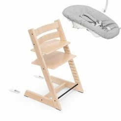 Stokke® Kinderstoel Tripp Trapp® Hazy Grey Met Gratis Newbornset -Baby's Only 550x751 1