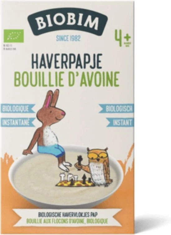 Biobim Papje 4 Mnd Haver 200 G 1 Biobim Papje 4 Mnd Haver 200 G