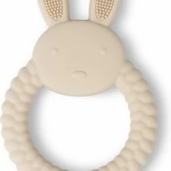 Bijtring Lalieloe Bunny - Bijtspeelgoed - Kraamcadeau - Koel Bijtring - Sand