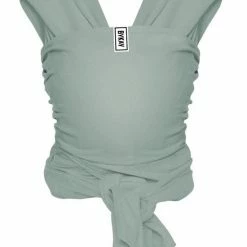 ByKay - Draagdoek - Stretchy Wrap Deluxe - Minty Grey - Organic Cotton -Baby's Only 550x761 5