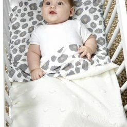 Meyco Panter Ledikant Laken - Neutral - 100x150cm -Baby's Only 550x765 1