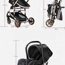 Hoobi? Hoobi Luxe Kinderwagen 3 In 1 - Buggy - Kinderwagen Met Stoel En Wieg Wandelwagen - Hoge Kwaliteit Zwart 23 Hoobi? Hoobi Luxe Kinderwagen 3 In 1 - Buggy - Kinderwagen Met Stoel En Wieg Wandelwagen - Hoge Kwaliteit Zwart -Baby's Only 550x768 1
