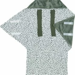 Meyco Wikkeldeken Fleece Cheetah - Forest Green