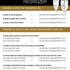 Puckababy Inbakerslaapzak Original Mini - 3-6 Maanden - White Dotty -Baby's Only 550x777 2