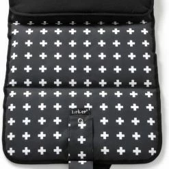 KipKep Napper Verschoonmatje - Machinewasbaar - Crossy Black