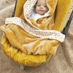 Meyco Wikkeldeken Fleece Cheetah - Forest Green -Baby's Only 550x823 11