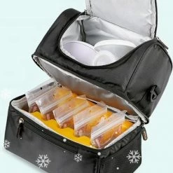 QEY - Koeltas Voor Moedermelk Bewaarzakjes - Zwart -Baby's Only 550x823 2